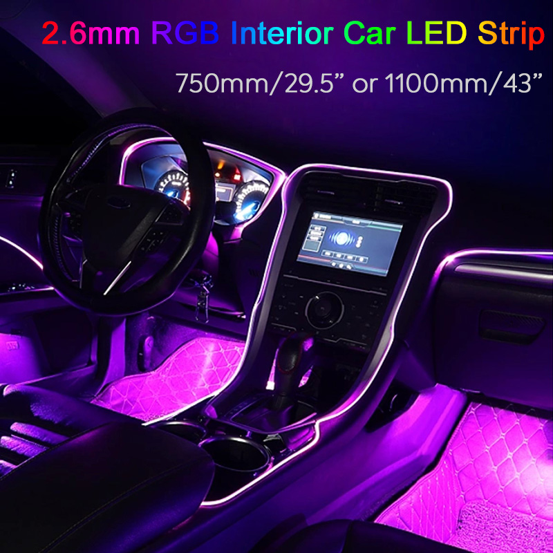Very Small DIY Interior Car Bright 5V RGB LED Strip